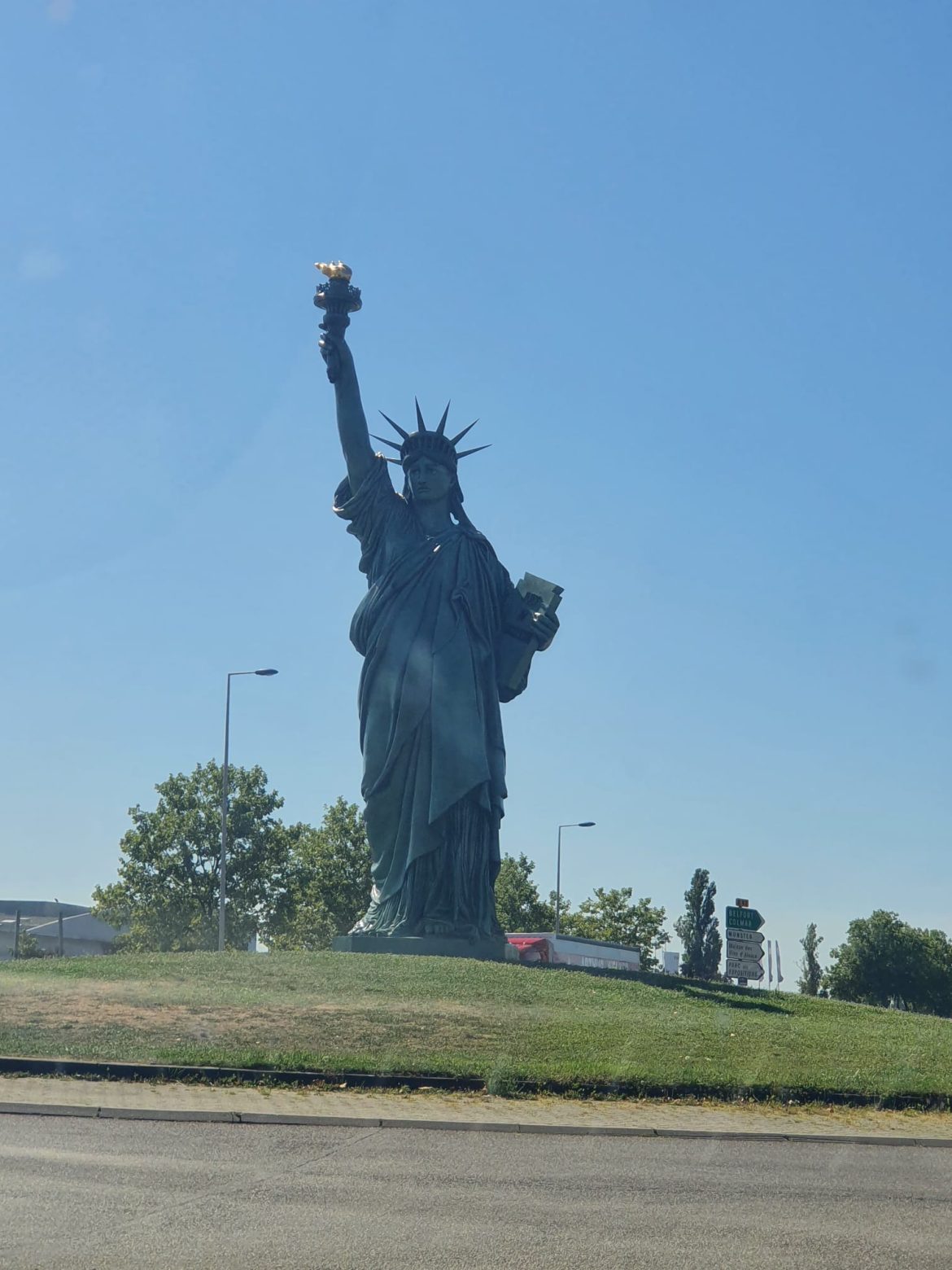 Lady Liberty staat nu in het verkeerde land